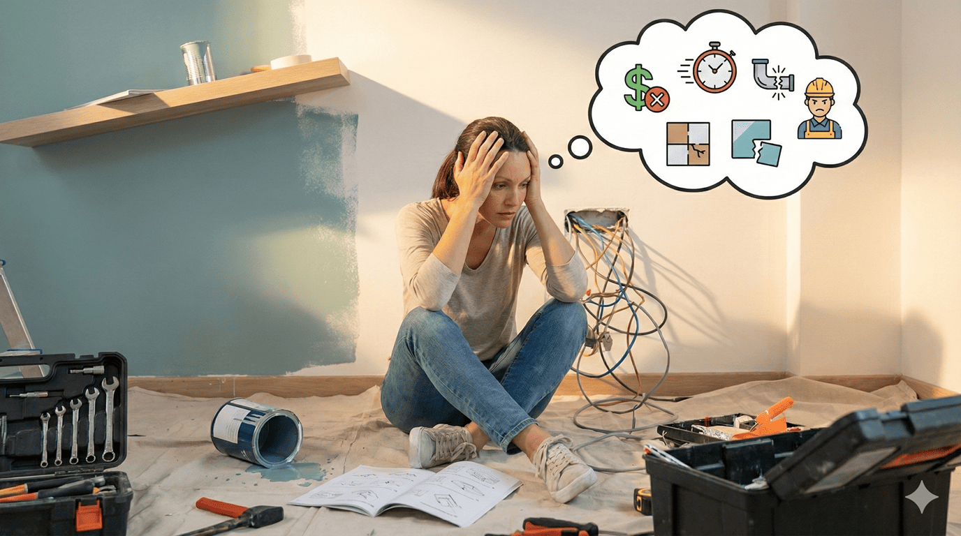 Plans-et-outils-de-rénovation-posés-sur-une-table-de-chantier